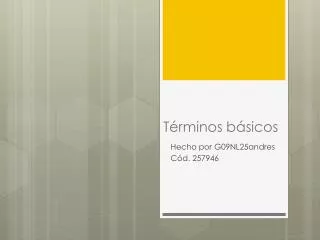 t rminos b sicos