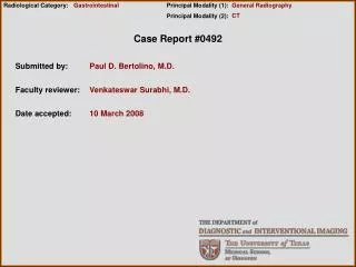 Case Report #0492