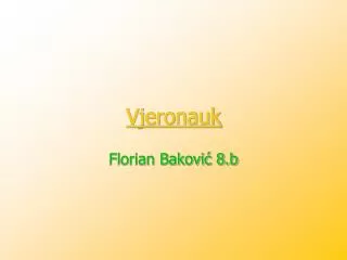 vjeronauk