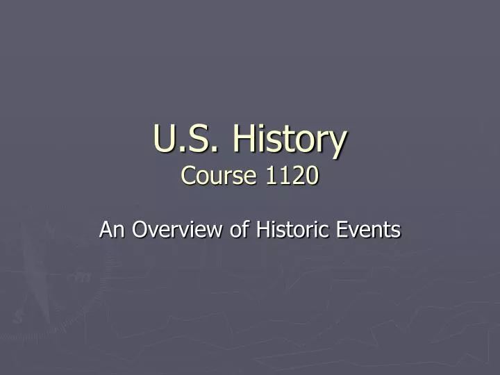 u s history course 1120