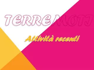 terremoti