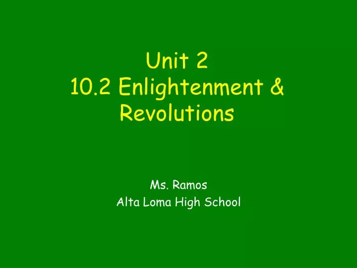 unit 2 10 2 enlightenment revolutions