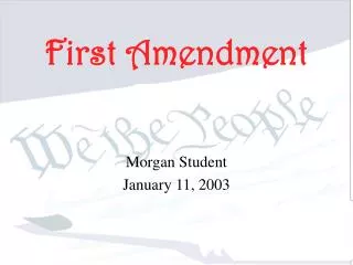 First Amendment