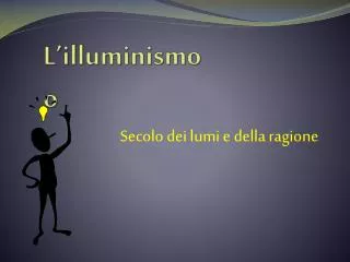 l illuminismo o