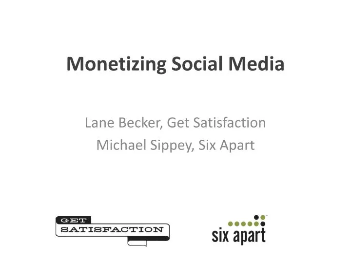 monetizing social media