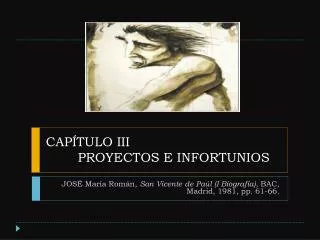 cap tulo iii proyectos e infortunios