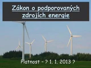 z kon o podporovan ch zdroj ch energie