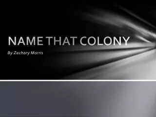 NAME THAT COLONY