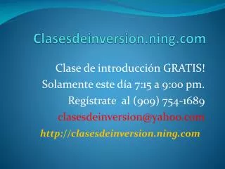 clases deinversion ning com