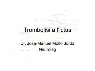 trombolisi a l ictus