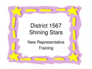 District 1567 Shining Stars