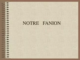 notre fanion