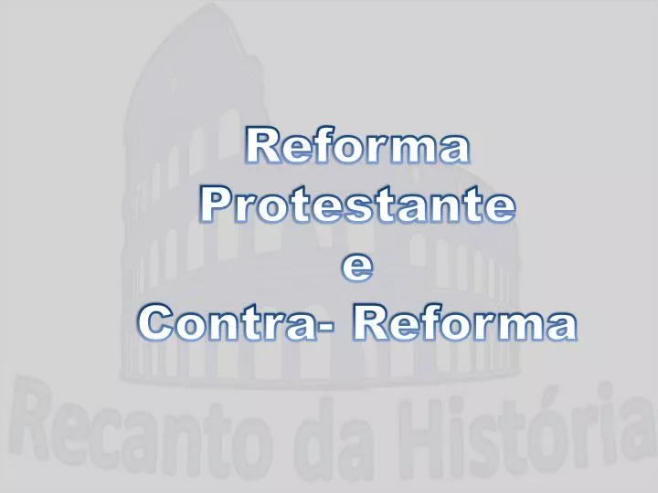 Quiz de historia renascimento e reforma