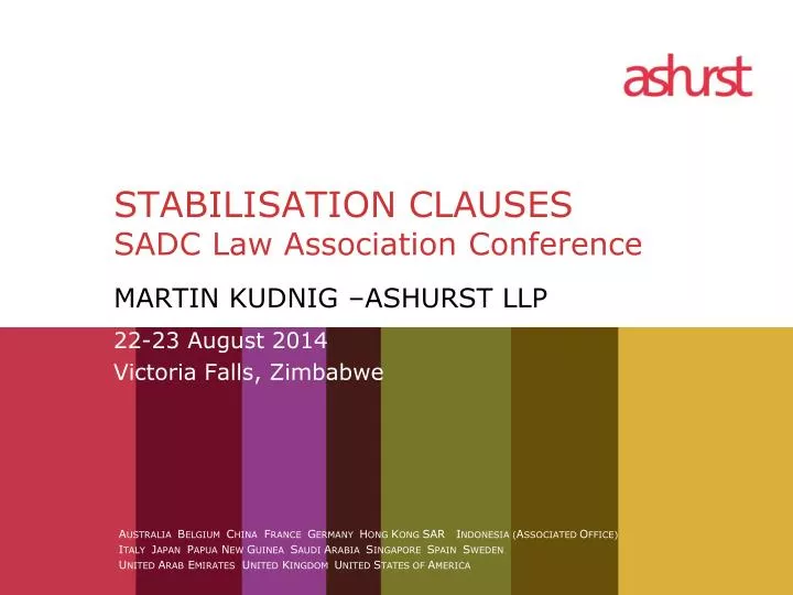 stabilisation clauses sadc law association conference