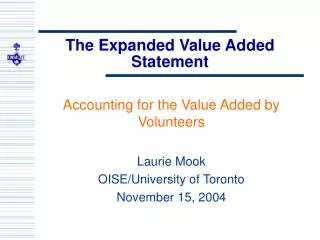 The Expanded Value Added Statement