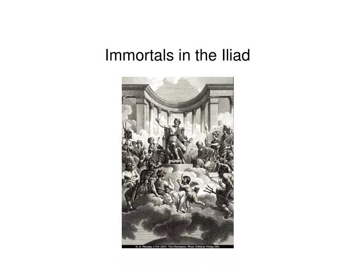 immortals in the iliad