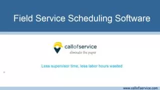 Field Service Scheduling Software