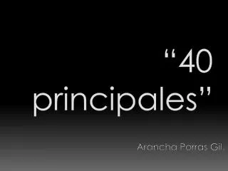 40 principales