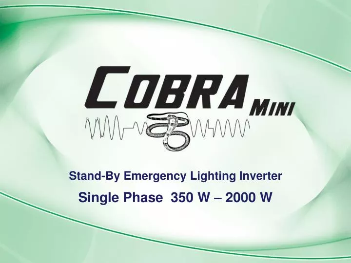 stand by emergency lighting inverter