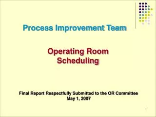 Process Improvement Team
