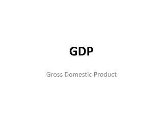 GDP