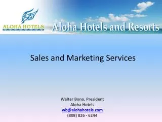 Sales and Marketing Services
