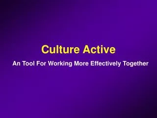 Culture Active