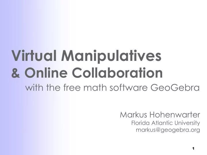 virtual manipulatives online collaboration