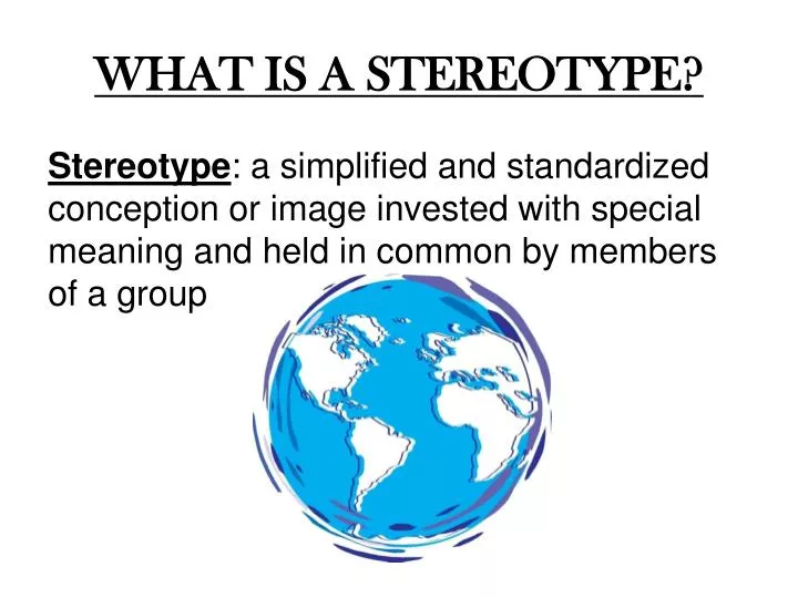 what is a stereotype