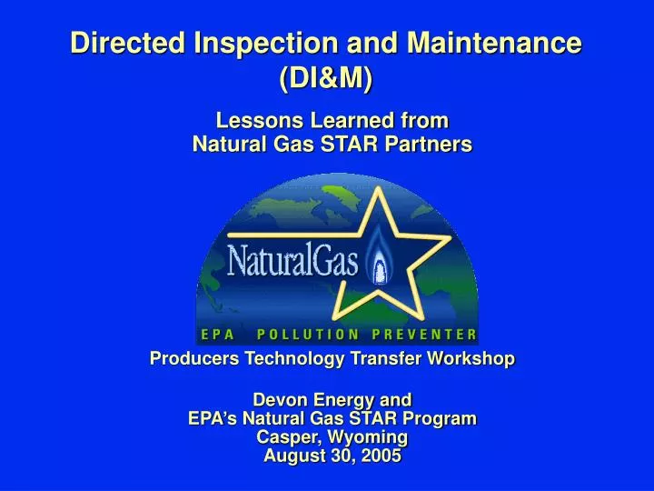 directed inspection and maintenance di m