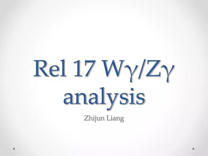 rel 17 w z analysis