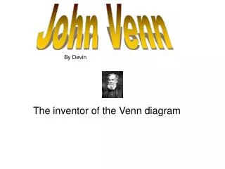 The inventor of the Venn diagram