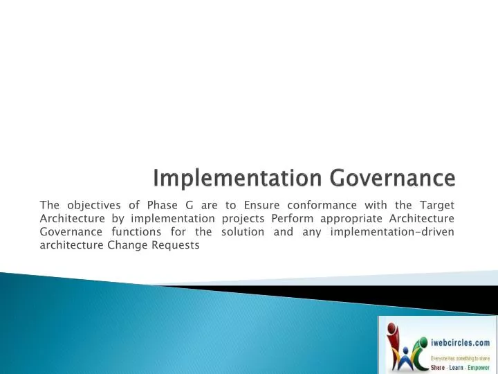 implementation governance