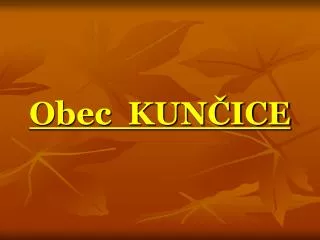 obec kun ice