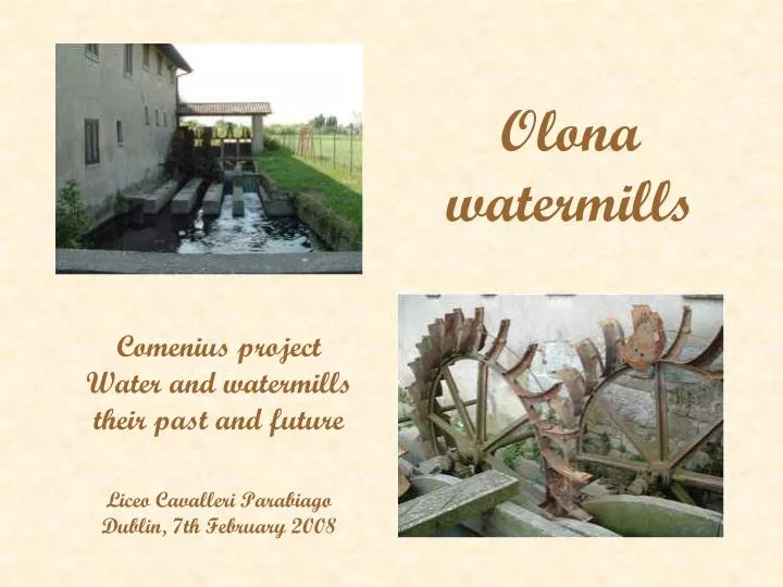 olona watermills