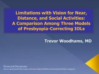 Trevor Woodhams , MD