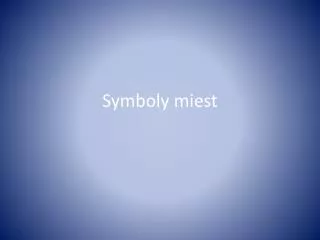 symboly miest