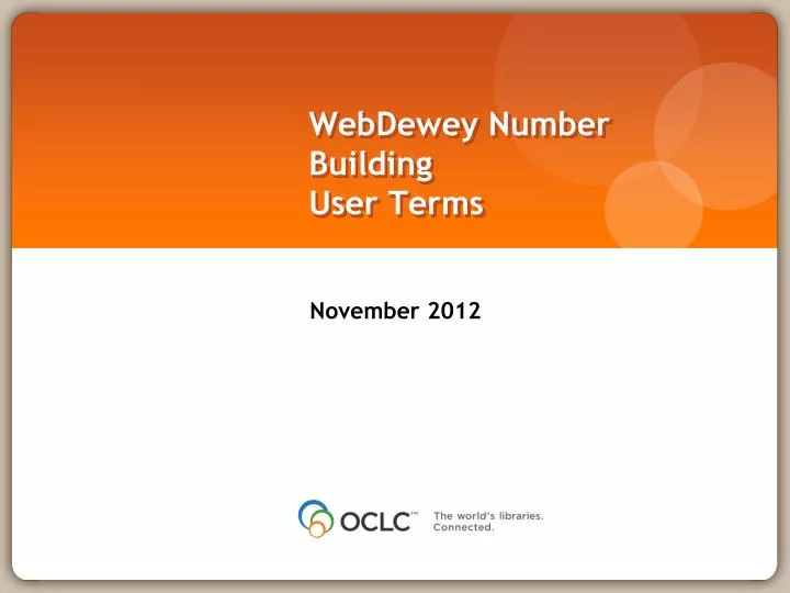 webdewey number building user terms
