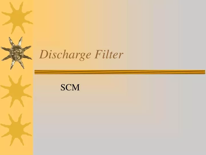 discharge filter