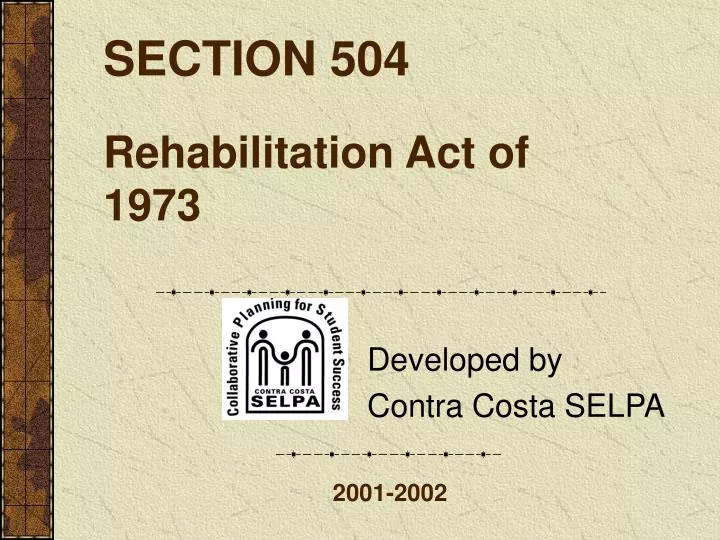 section 504 rehabilitation act of 1973