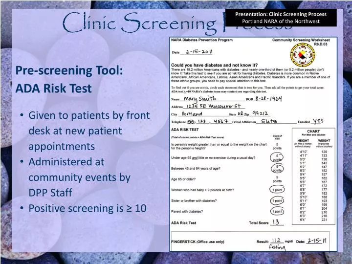 clinic screening process