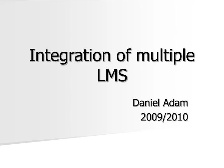 integration of multiple lms