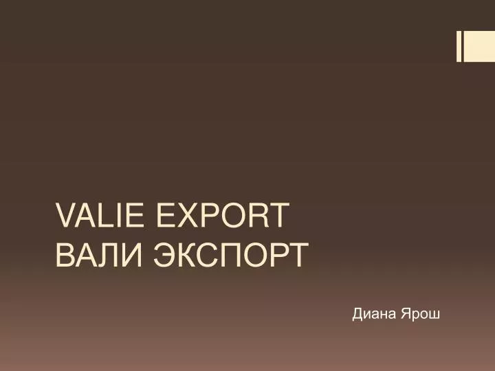 valie export