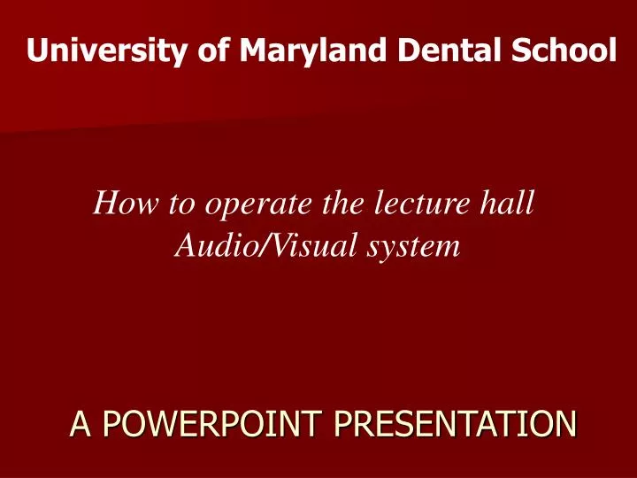 a powerpoint presentation