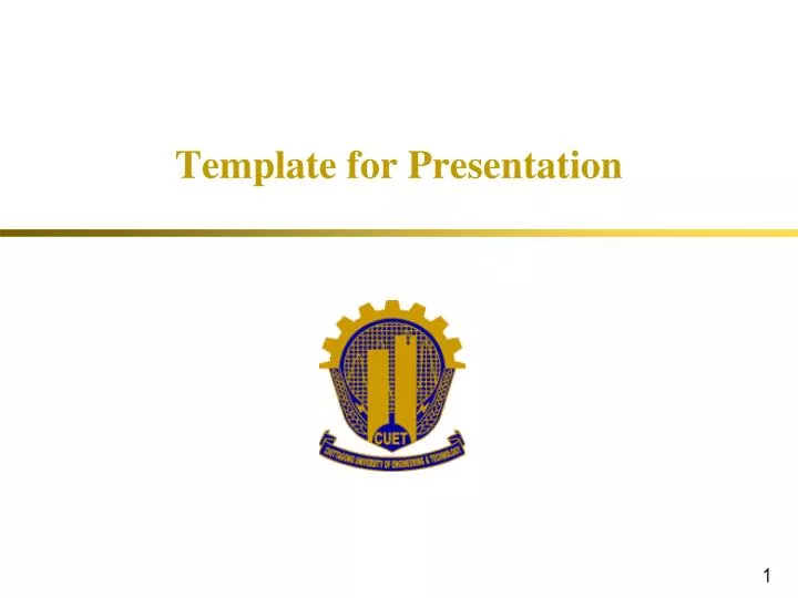 template for presentation