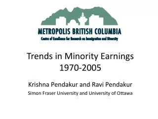 Trends in Minority Earnings 1970-2005