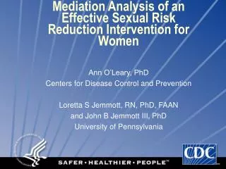 Mediation Analysis of an Effective Sexual Risk Reduction Intervention for Women