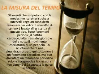 la misura del tempo