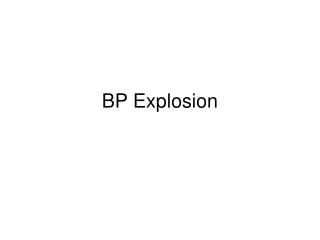 BP Explosion