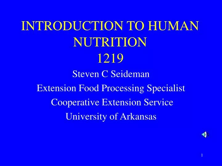 introduction to human nutrition 1219